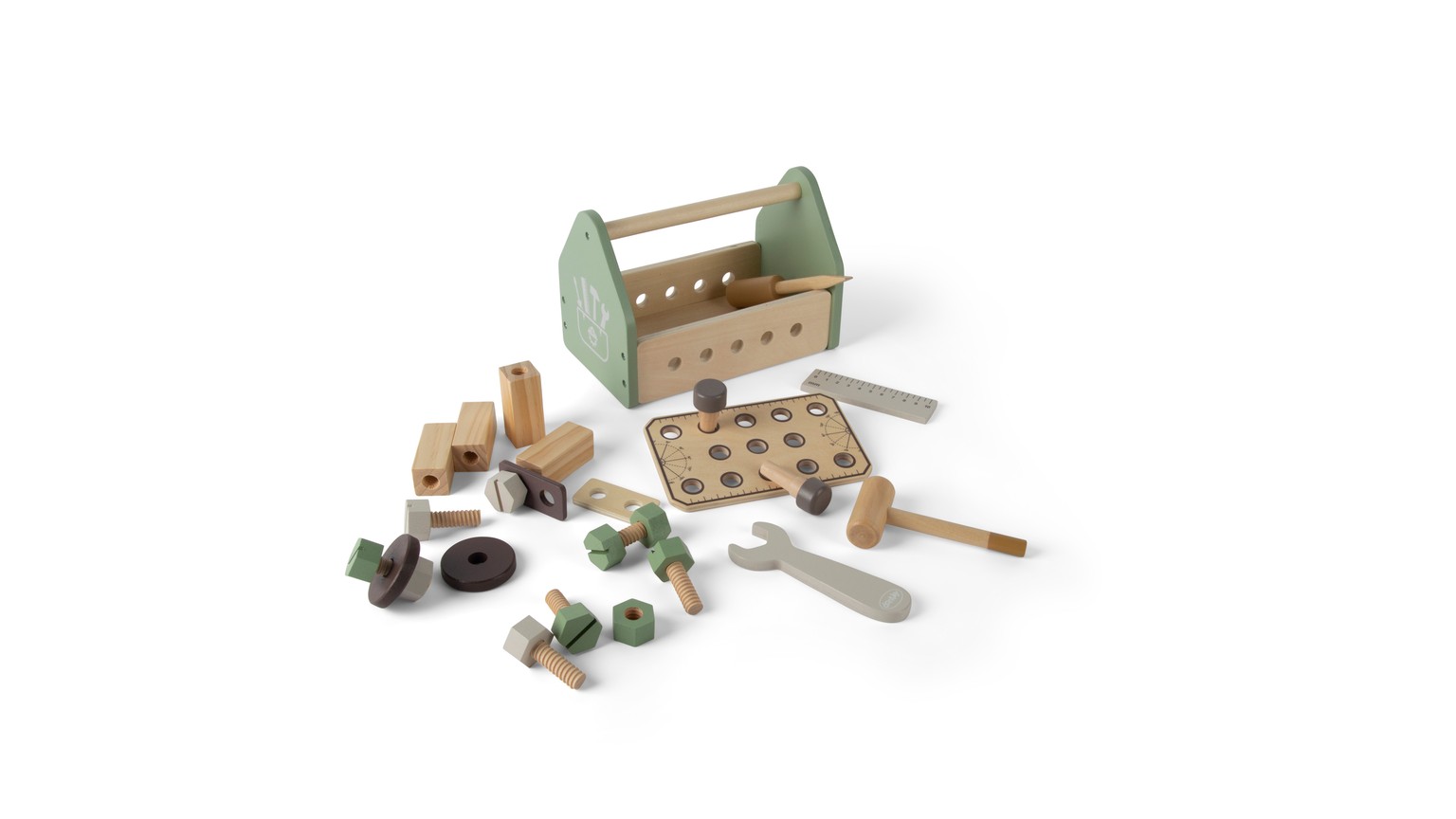 Tool Box Wood In Gift Box 26 Parts